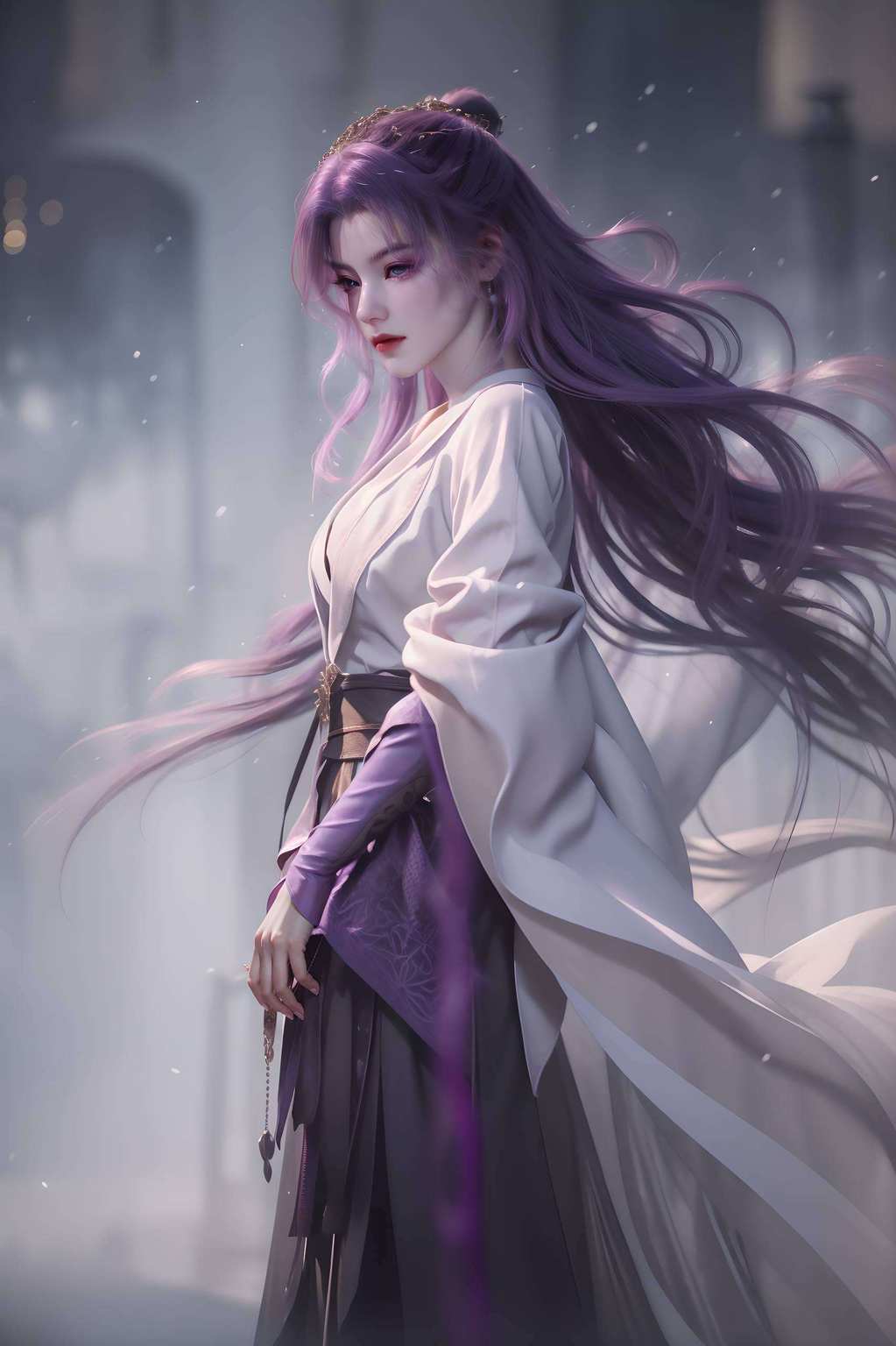 而那些动漫美女灵动中带着玄幻的色彩