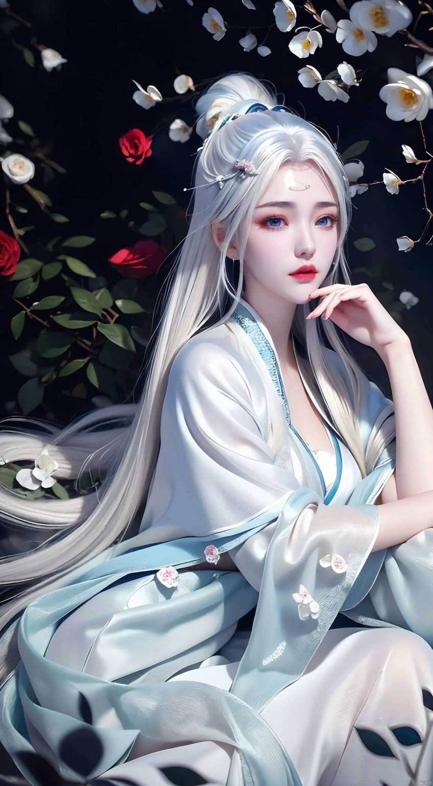 如同玄幻世界中的一抹亮色她的美