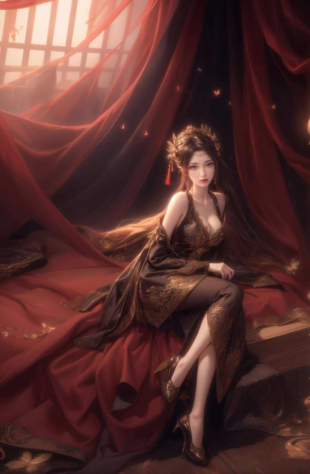 身披婚礼服的她她的壁纸
